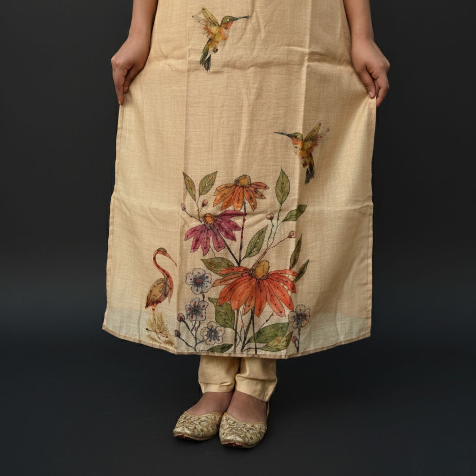 Petal Glow Ethnic Kurta Set