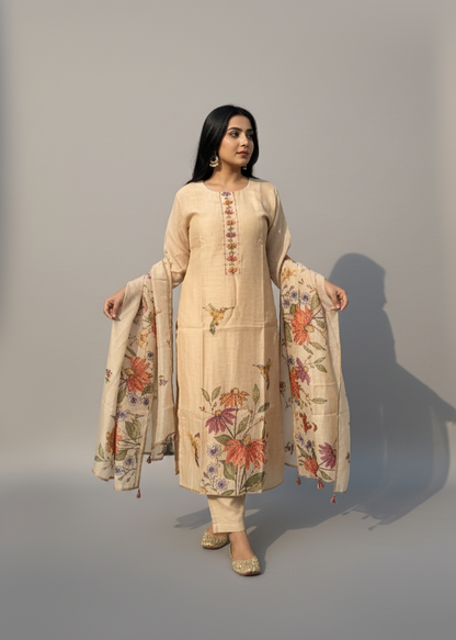 Petal Glow Ethnic Kurta Set