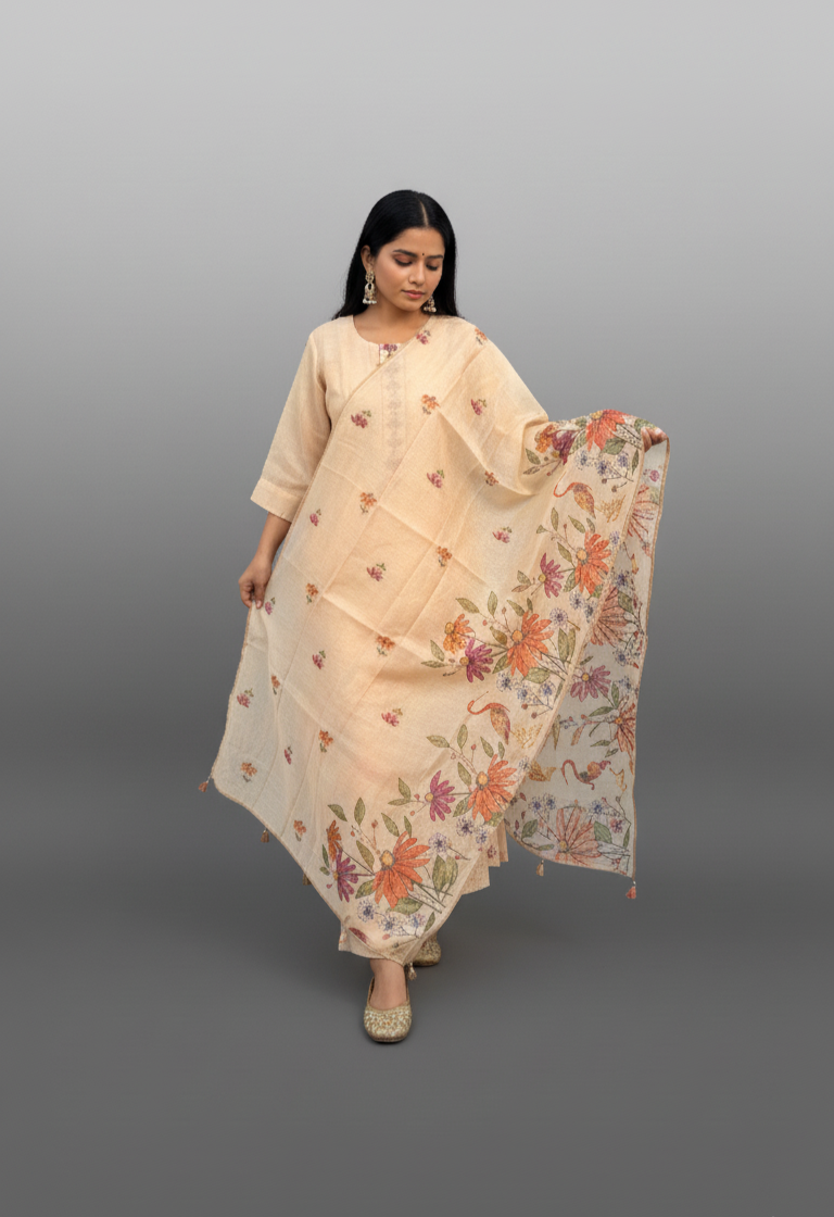 Petal Glow Ethnic Kurta Set