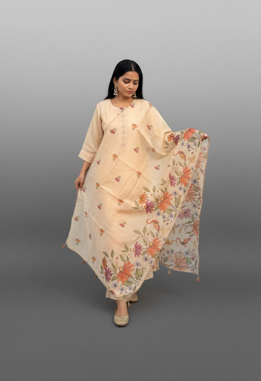 Petal Glow Ethnic Kurta Set
