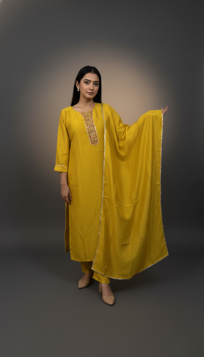 Sunshine Yellow Kurta Set