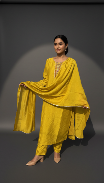 Sunshine Yellow Kurta Set