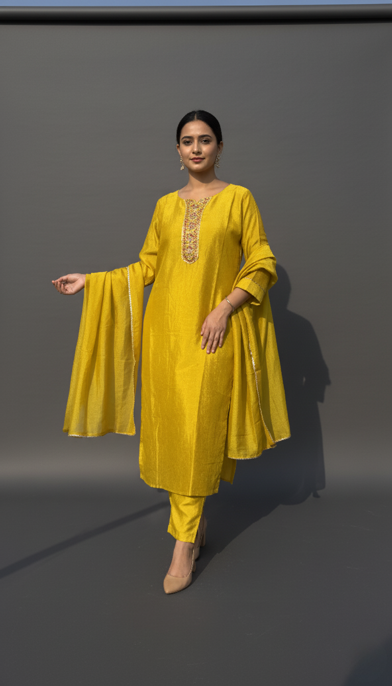 Sunshine Yellow Kurta Set
