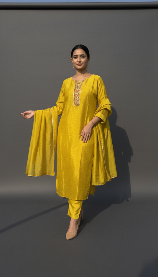 Sunshine Yellow Kurta Set