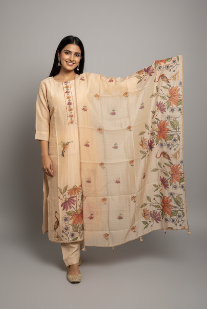 Petal Glow Ethnic Kurta Set