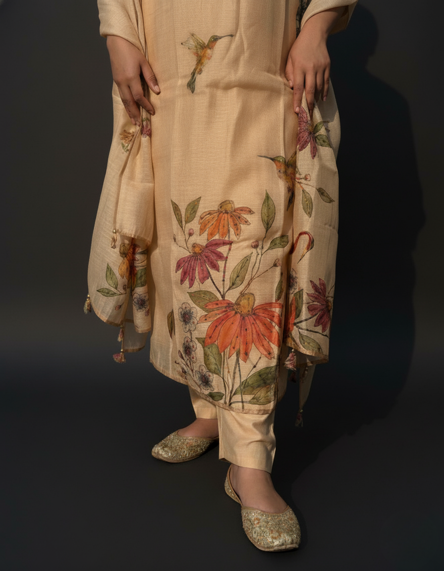 Petal Glow Ethnic Kurta Set