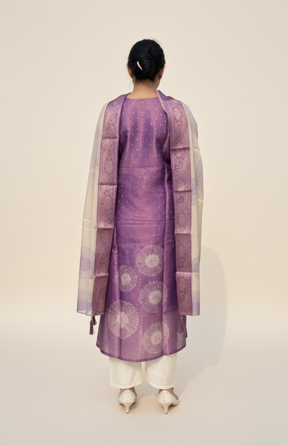 Violet Bloom Kurta Set